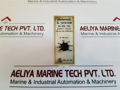 Electromatic Sa 105 724 Delay On Operate Timer Relay 8-180 Sec