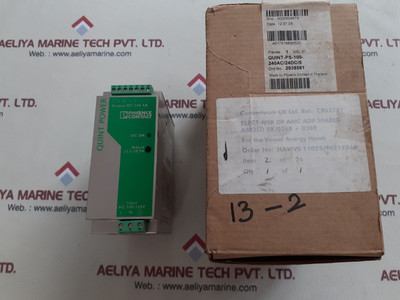 Phoenix Contact Power Supply 2938581 - Quint Ps-100-240Ac/24Dc/5 Phoenix Contact Power Supply 2938581 - Quint Ps-100-240Ac/24Dc/5