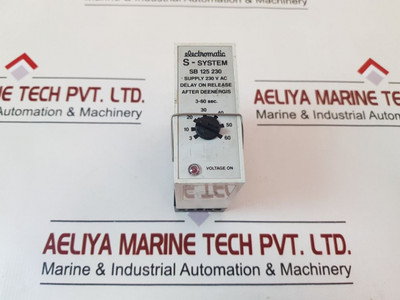 Electromatic Sb 125 230 Delay On Release 3 To 60 Sec, 230 V Ac With Base