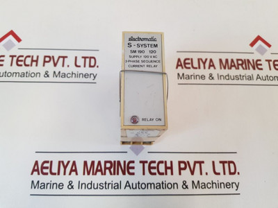 Electromatic Sm 190 120 3 Phase Sequence Current Relay - Electromatic, Sm 190 120, 3 Phase Sequence Electromatic Sm 190 120 3 Phase Sequence Current Relay - Electromatic, Sm 190 120, 3 Phase Sequence