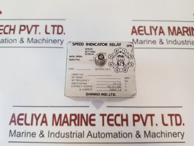 Shinko Speed Indicator Relay Sp527