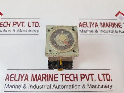 Lot Of 3X Omron H3Cr-a Timer With Base 0-1.2 Sec