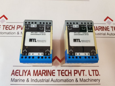 Mtl 2241 1-channel Solenoid/Alarm Driver Measurement Technology Ltd. Mtl 2241 1-channel Solenoid/Alarm Driver Measurement Technology Ltd.