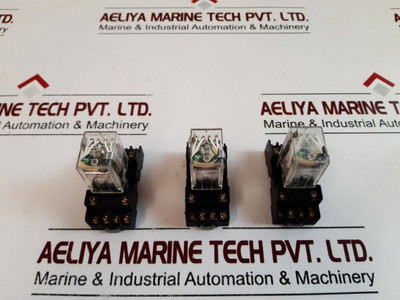 Lot Of 2X Y.M. Tech Ym4-ldg Relay 10A 300Vac Lot Of 2X Y.M. Tech Ym4-ldg Relay 10A 300Vac