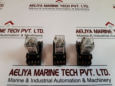 Ym4-l Y. M Tech Ym4-l Relay With Base 10A 300Vac