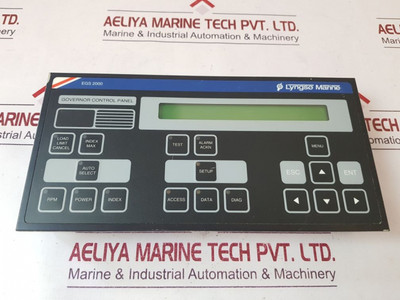 960170010 Governor Control Panel Lyngso Marine Egs 2000 960170010 Governor Control Panel Lyngso Marine Egs 2000