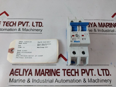 C10 480Y/277 Vac Circuit Breaker 2 Pole Unit Altech C10 480Y/277 Vac Circuit Breaker 2 Pole Unit Altech