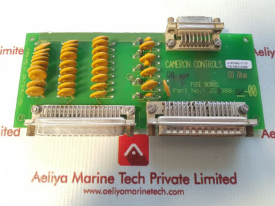 Cameron Controls Fuse Board Part No 223388-01-00 Cu 70Um