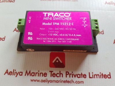 Traco Tpm 15212 C Mini Switcher 100-240 Vac 50/60 Hz
