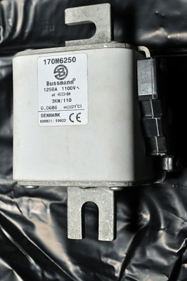 Bussmann 170M6250 Fuse 1250A 1100V Cooper Denmark Ar Bussmann 170M6250 Fuse 1250A 1100V Cooper Denmark Ar