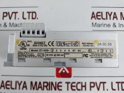 Sixnet Et-5Rs-1-e1 Industrial Ethernet Real-time Ring Switch