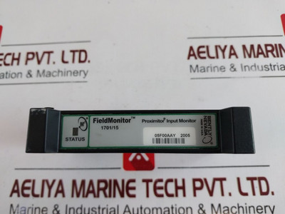 Bently Nevada 1701/15 Proximitor Input Monitor Rev C 138427-01 24Vdc 05F00Aay 2005 Bently Nevada 1701/15 Proximitor Input Monitor Rev C 138427-01 24Vdc 05F00Aay 2005
