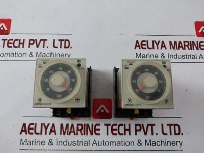 Lot Of 2X Omron H3Cr-a Programmable Multi-function Time Delay Relay 24Vdc/Ac