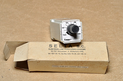Selta trb-vm-07 relay for timing, 220v ac, 6-180s & 0.5-15s Selta trb-vm-07 relay for timing, 220v ac, 6-180s & 0.5-15s