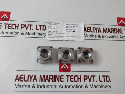 Lot Of 3X Dtl Technologies Sh0040-1 Adaptor Flange Lot Of 3X Dtl Technologies Sh0040-1 Adaptor Flange