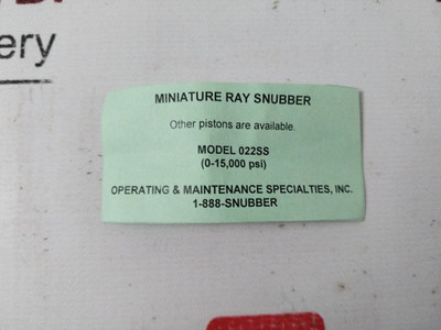 Miniature Ray Snubber 022Ss