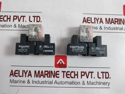 Schneider Electric Rxm4Gb2B7 Relay With Socket Rxze2M114M Schneider Electric Rxm4Gb2B7 Relay With Socket Rxze2M114M