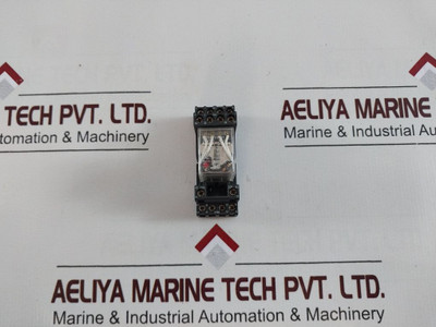 Schrack Pt78704 Relay Socket With Szr-my4-n1 Magnetic Relay