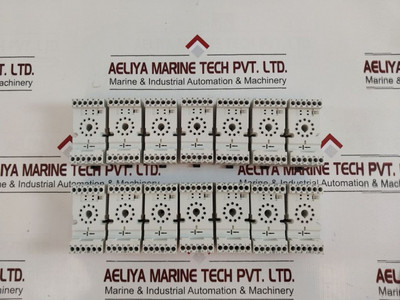 Lot Of 7X Allen-bradley 700-hn205 Relay Socket Base Ser. A Lot Of 7X Allen-bradley 700-hn205 Relay Socket Base Ser. A
