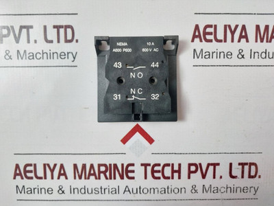 Abb Auxiliary Contact Block Nema A600 P600 600 V Ac Abb Auxiliary Contact Block Nema A600 P600 600 V Ac