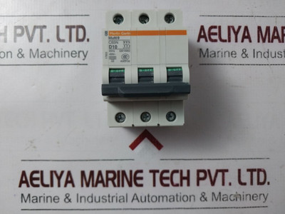 Merlin Gerin/Schneider C65N D10 Multi 9 Circuit Breaker 400V Merlin Gerin/Schneider C65N D10 Multi 9 Circuit Breaker 400V