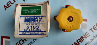 Henry Europe 5163 Packless Valve, 3/8" O.D.S. Conn. Henry Europe 5163 Packless Valve, 3/8" O.D.S. Conn.