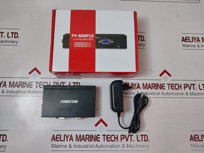 Fonestar Fv-50Sp12 1 X 2 Vga Splitter Distributor With Pa001 Power Adapter