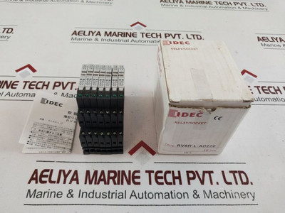 Lot Of 7X Idec Rv8H-l-ad220 Relay/Socket 220-240V Ac/Dc Lot Of 7X Idec Rv8H-l-ad220 Relay/Socket 220-240V Ac/Dc
