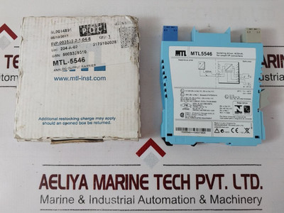 Measurement Technology Mtl5546 Isolating Driver 4/20Ma Measurement Technology Mtl5546 Isolating Driver 4/20Ma
