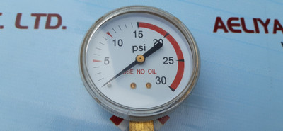 21/2"x30 psi brass pressure gauge meter 21/2"x30 psi brass pressure gauge meter