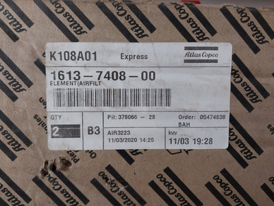 Air Filter Element Atlas Copco 1613 7408 00 New Air Filter Element Atlas Copco 1613 7408 00 New