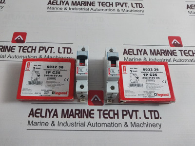 Legrand C25 6032 36 Miniature Circuit Breaker Is/Iec 60898-1 240/415V~
