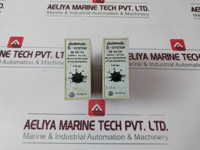 Relay Electromatic S-system Sb 125 724 - 24V DC Used Relay Electromatic S-system Sb 125 724 - 24V DC Used