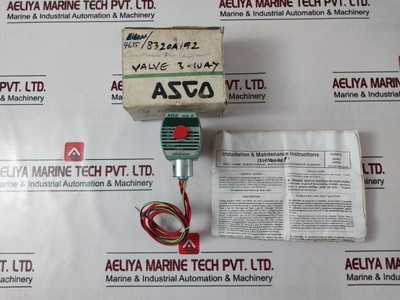 Asco 8320G192 3-way Solenoid Valve 1/4 Pipe Asco 8320G192 3-way Solenoid Valve 1/4 Pipe