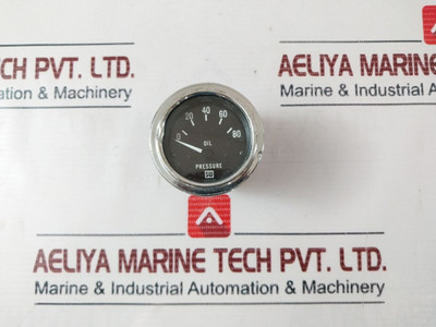Gauge Stewart Warner Oil Pressure Sw 82113 12V Used