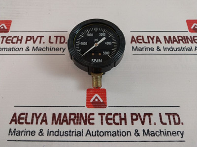 Span 02-1124-t Pressure Gauge 0-5000 Psi 3A