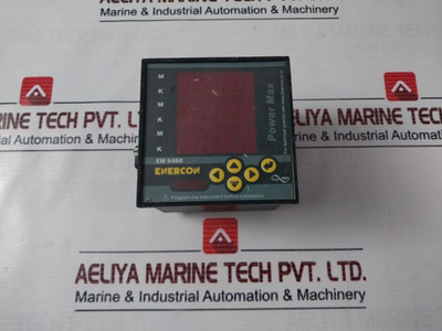 Panel Meter Enercon Em 6400 - True Rms Power Max Used Panel Meter Enercon Em 6400 - True Rms Power Max Used
