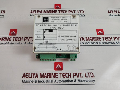 Power Relay Aees Type 920 - Aees-automatismes Energie Electronique Systemes Used Power Relay Aees Type 920 - Aees-automatismes Energie Electronique Systemes Used