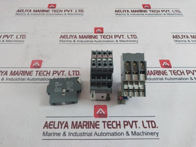 Contactor Abb A9 Ca5-01 with Cal5-11 Auxiliary Contact Set Used Contactor Abb A9 Ca5-01 with Cal5-11 Auxiliary Contact Set Used