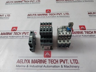 Abb Ca5-10 Contactor ,Ta25 Du Relay With Cal5-11 Auxiliary Contact Block Set