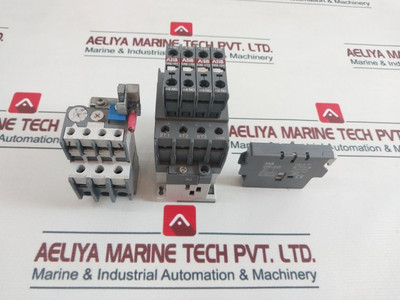 Contactor Relay Set ABB Cal5-11 with Ca5 Auxiliary Block Used Contactor Relay Set ABB Cal5-11 with Ca5 Auxiliary Block Used