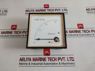 Disatac 0-30.5X1000 R.P.M. Disatac Tachometer Dq144S 0131
