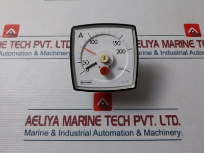 Crompton Instruments 016-036 Analog Panel Meter 0–200/1200 A Crompton Instruments 016-036 Analog Panel Meter 0–200/1200 A