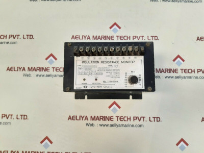 Toyo Keiki Is-3 Insulation Resistance Monitor 100-115Vac Dc30V,1A 50/60Hz
