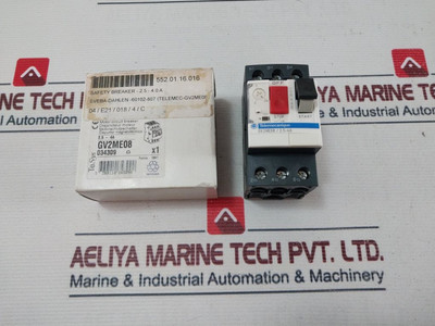 Motor Circuit Breaker Telemecanique Gv2Me08/2.5-4A - Schneider Electric Motor Circuit Breaker Telemecanique Gv2Me08/2.5-4A - Schneider Electric