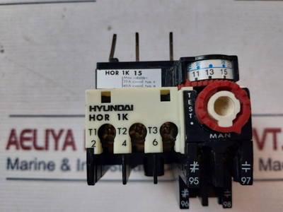 Thermal Overcurrent Relay Hyundai Hor 1K 15 - Hyundai Industries Co., Ltd. Thermal Overcurrent Relay Hyundai Hor 1K 15 - Hyundai Industries Co., Ltd.