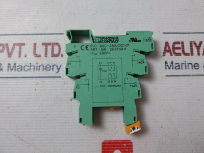 Relay Socket Phoenix Contact Plc-bsc-230Uc/21-21 Relay Socket Phoenix Contact Plc-bsc-230Uc/21-21