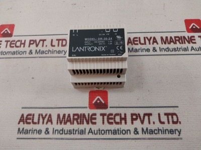 Lantronix Dr-30-24 Din Rail Power Supply 100-240Vac 1.1A