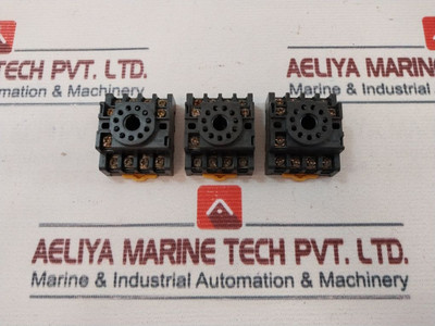 Lot Of 3X Xinling Pf113A Relay Socket Lot Of 3X Xinling Pf113A Relay Socket