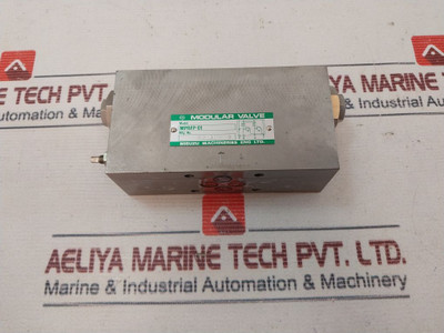 Misuzu Machineries Mprfp-01 Modular Valve